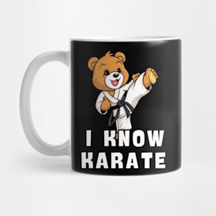 Karate Bear Funny Mug